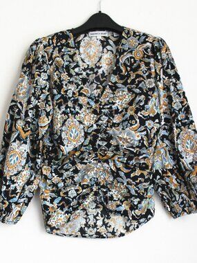 NEW Veronica Beard Breanna Cotton Top, Size 6